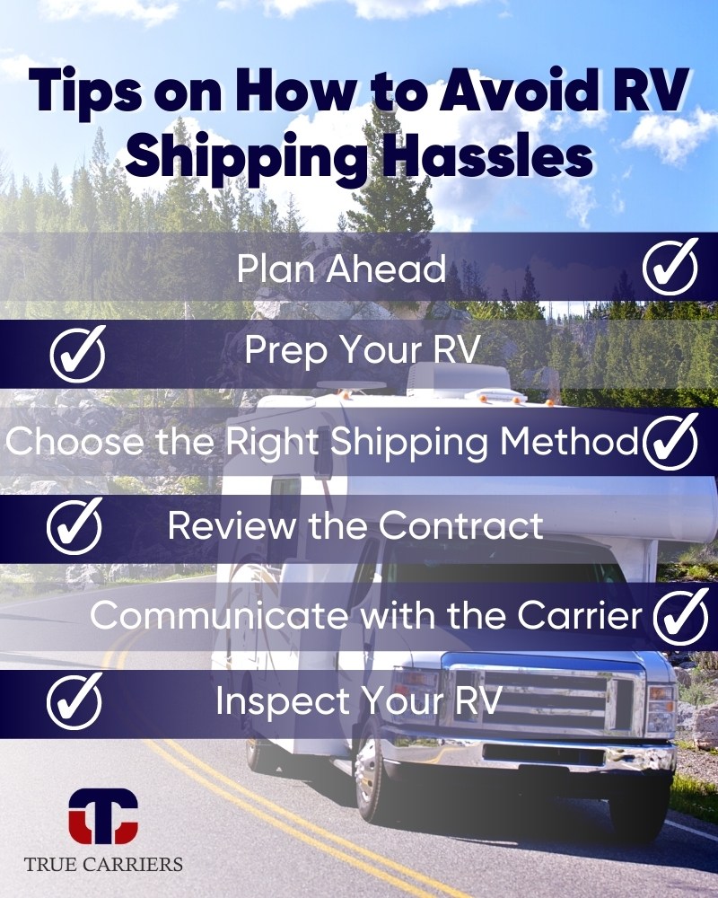 Tips on How to Avoid RV Shipping Hassles