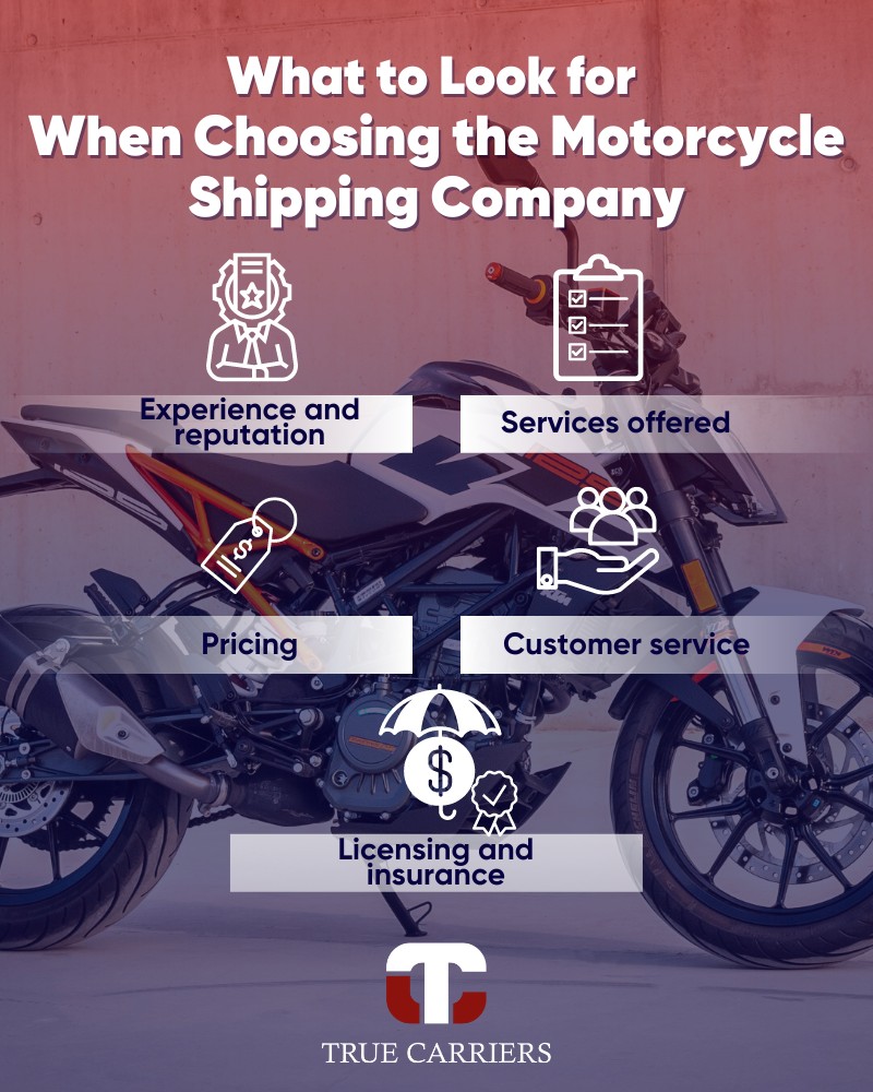 How to choose the right motorcycle shipping company