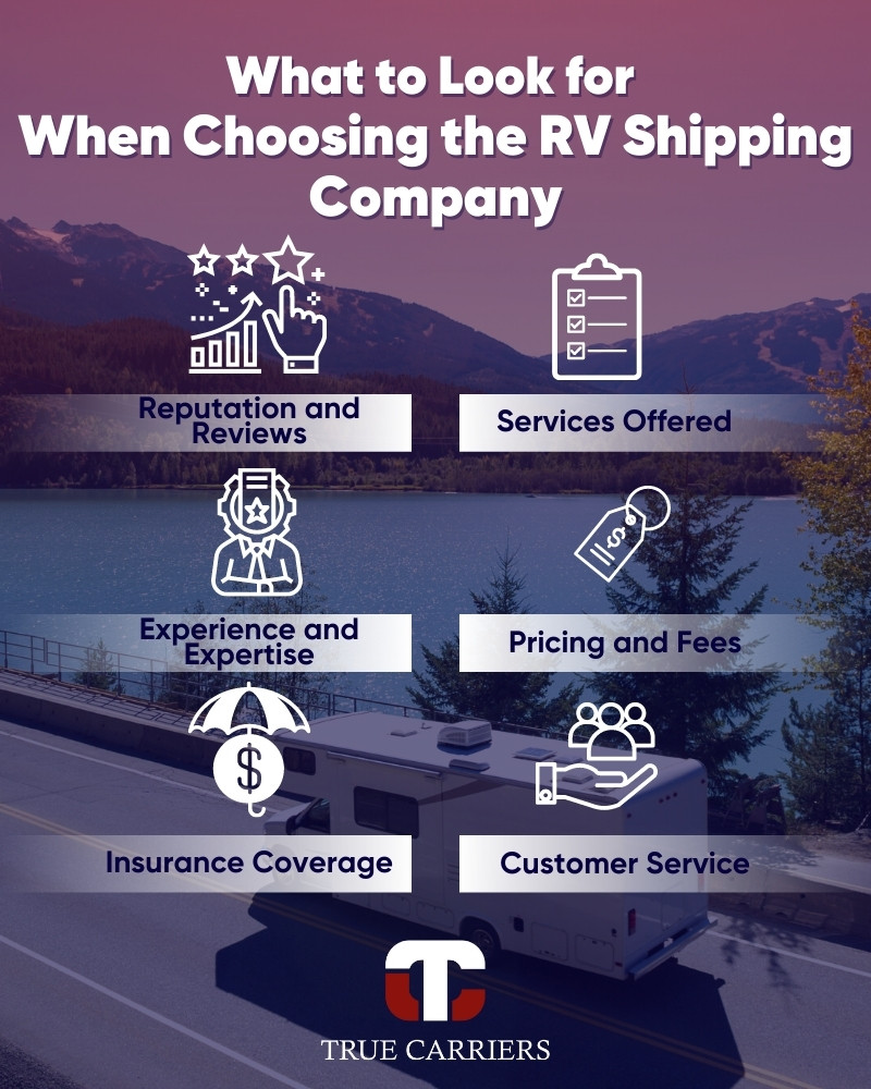 How to choose the right RV shipping company for your needs