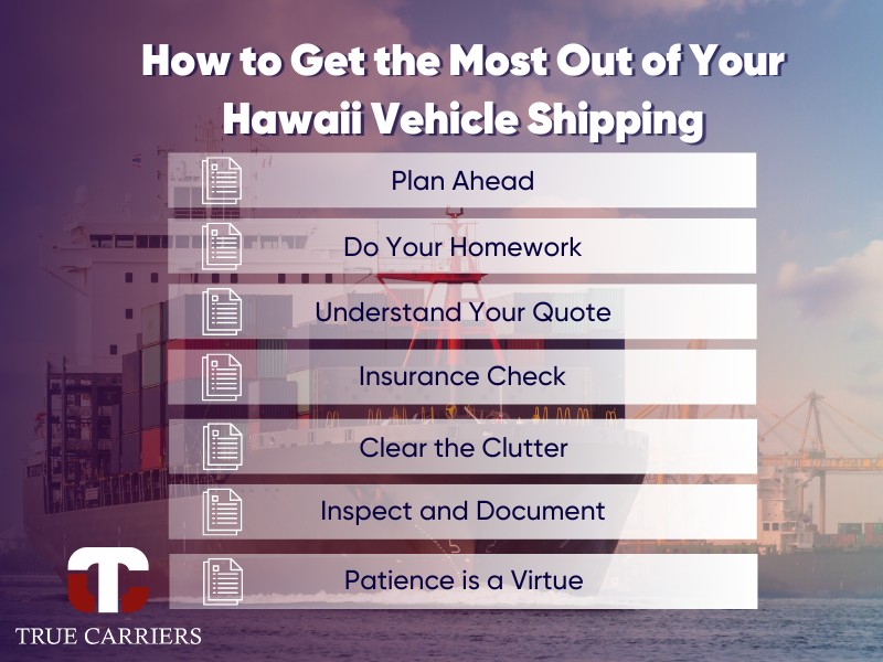Tips to get the best out of your Hawaii vehicle transportation