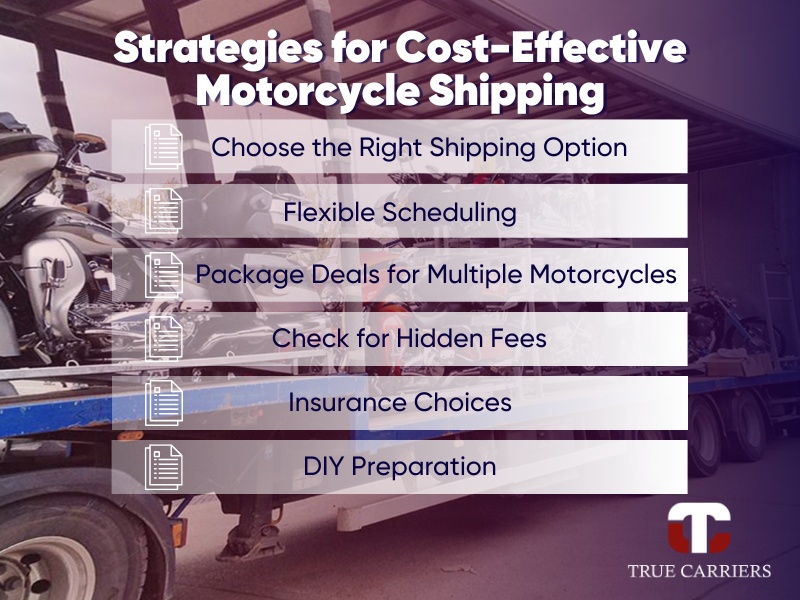 cost-effective strategies for motorcycle shipping