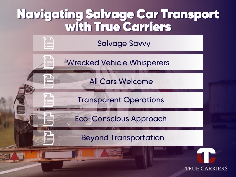truecarriers approach to salvage vehicle shipping